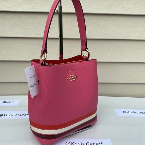 COACH Bucket Bag Colorblock With Stripe - Picture 4 of 9